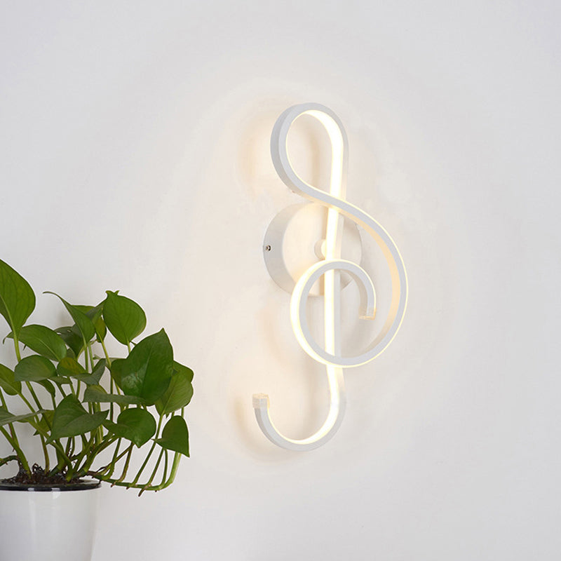 Vivolux | Muzikale Noct Volwassen Slaapkamer Wandlamp Metaal Modern Creatief Zwart/Wit Wandlamp
