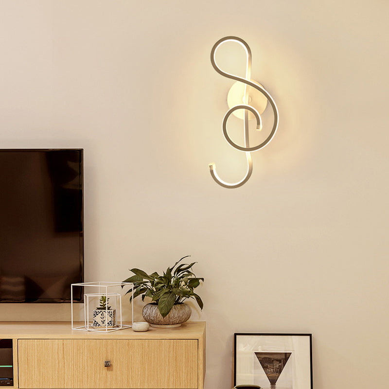 Vivolux | Muzikale Noct Volwassen Slaapkamer Wandlamp Metaal Modern Creatief Zwart/Wit Wandlamp