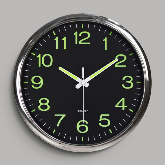 Vivolux | Leuchtende Klassenzimmer Stille Wanduhr 30 cm