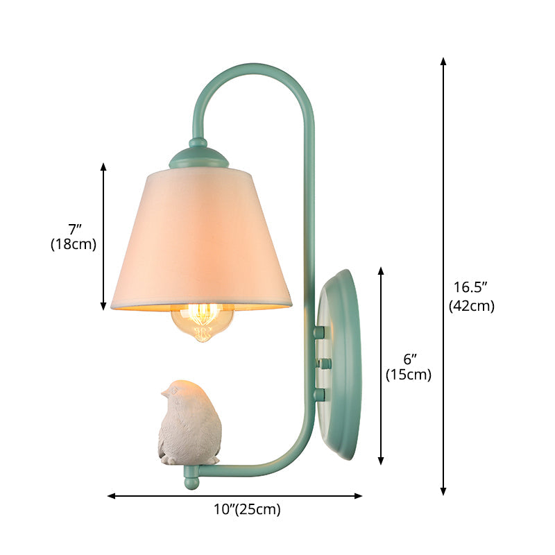 Vivolux | Tapered Shade Wandlamp met Pigeon Deco 1 Hoofdmateriaal Moderne Stijl Wandlamp