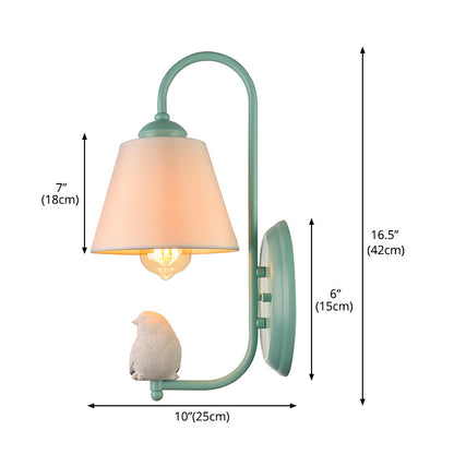 Vivolux | Tapered Shade Wandlamp met Pigeon Deco 1 Hoofdmateriaal Moderne Stijl Wandlamp