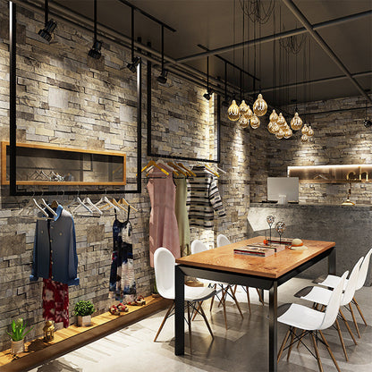Vivolux | Steampunk Fake Brick Wallpaper Lichtfarbe Wasserdichte Wandverkleidung für Restaurant