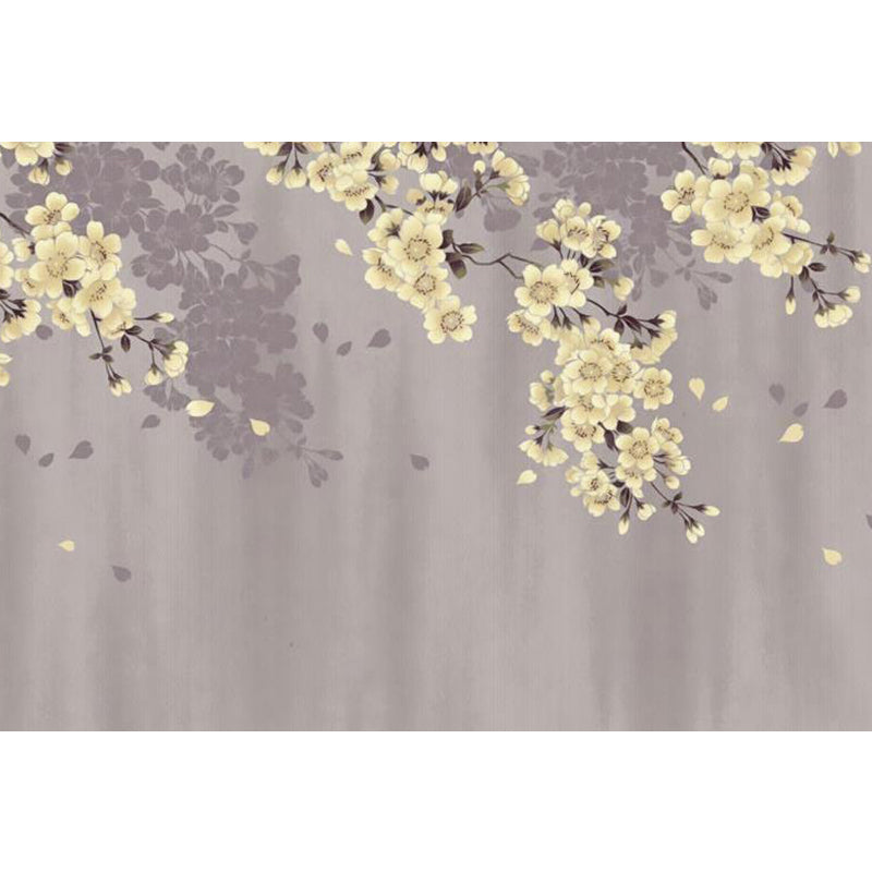 Vivolux | Lichtkleurige Aziatische Landschap Muurdecoratie Vochtbestendig Hedendaagse Badkamermuurbedekking