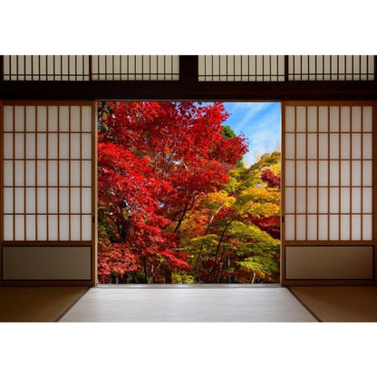 Vivolux | Lichtkleurige Aziatische Landschap Muurdecoratie Vochtbestendig Hedendaagse Badkamermuurbedekking