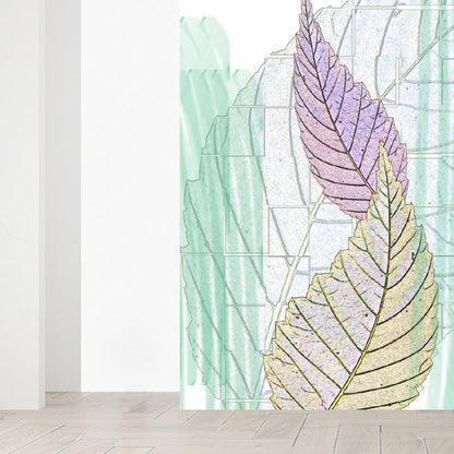 Vivolux | Zachte Kleur Hedendaagse Muurbehang Huge Botanische Muurdecoratie voor Woonkamer