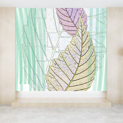 Vivolux | Zachte Kleur Hedendaagse Muurbehang Huge Botanische Muurdecoratie voor Woonkamer