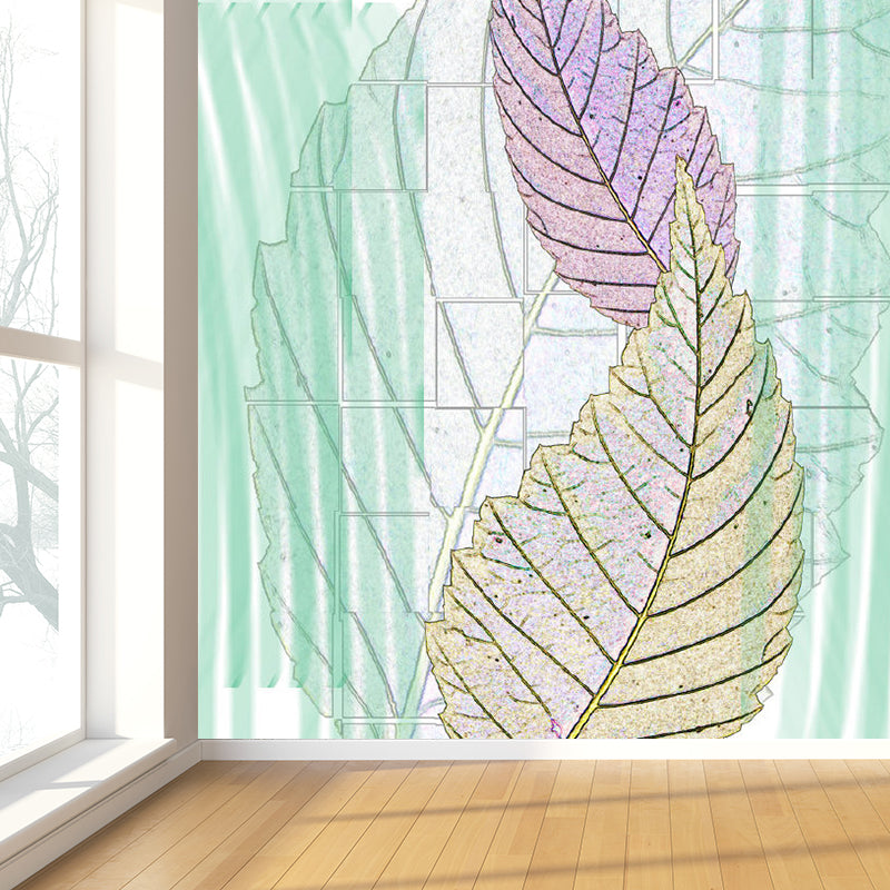 Vivolux | Zachte Kleur Hedendaagse Muurbehang Huge Botanische Muurdecoratie voor Woonkamer