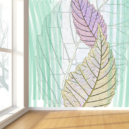 Vivolux | Zachte Kleur Hedendaagse Muurbehang Huge Botanische Muurdecoratie voor Woonkamer