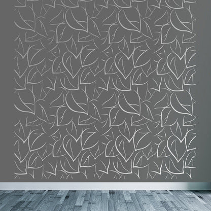 Vivolux | Fleckenschutz Blätter Muster Wandbild Vlies Moderne Wanddekoration für Mädchen Schlafzimmer