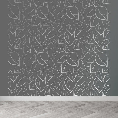 Vivolux | Fleckenschutz Blätter Muster Wandbild Vlies Moderne Wanddekoration für Mädchen Schlafzimmer