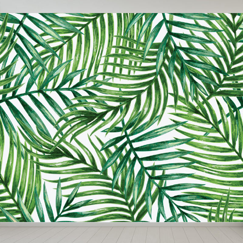 Vivolux | Fleckenschutz Blätter Muster Wandbild Vlies Moderne Wanddekoration für Mädchen Schlafzimmer