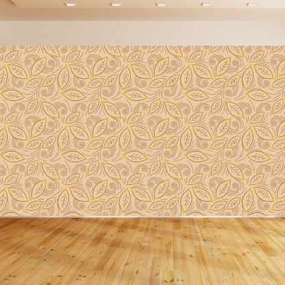 Vivolux | Verschiedene Blätter Wandmural für Esszimmer Illustration Wanddekoration, maßgeschneidert gedruckt