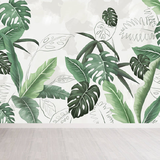 Vivolux | Verschiedene Blätter Wandmural für Esszimmer Illustration Wanddekoration, maßgeschneidert gedruckt
