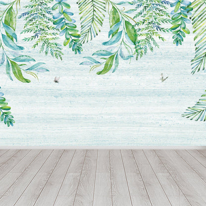 Vivolux | Extra grote botanische muurschildering lichte kleur non-woven wandkunst voor binneninrichting, op maat gemaakt