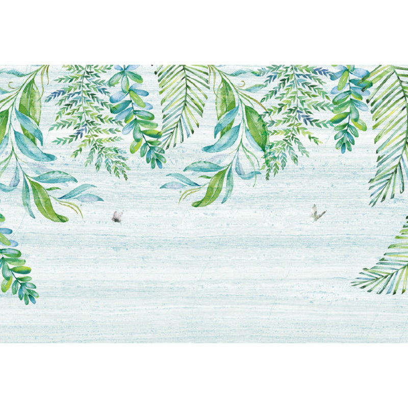 Vivolux | Extra grote botanische muurschildering lichte kleur non-woven wandkunst voor binneninrichting, op maat gemaakt