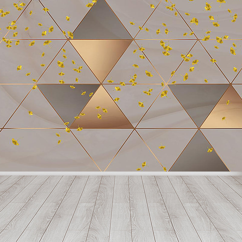 Vivolux | Extra grote botanische muurschildering lichte kleur non-woven wandkunst voor binneninrichting, op maat gemaakt