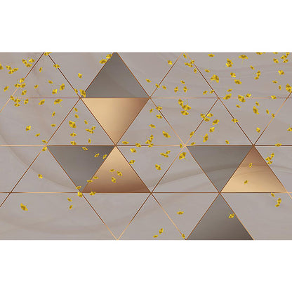 Vivolux | Extra grote botanische muurschildering lichte kleur non-woven wandkunst voor binneninrichting, op maat gemaakt