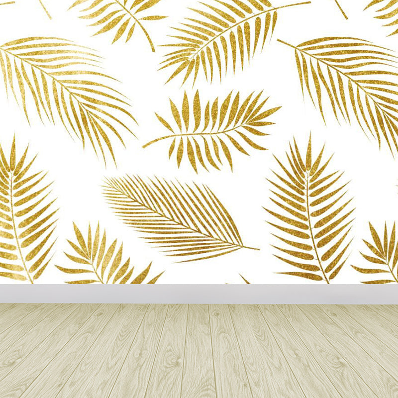 Vivolux | Extra grote botanische muurschildering lichte kleur non-woven wandkunst voor binneninrichting, op maat gemaakt