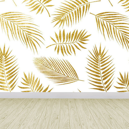 Vivolux | Extra grote botanische muurschildering lichte kleur non-woven wandkunst voor binneninrichting, op maat gemaakt