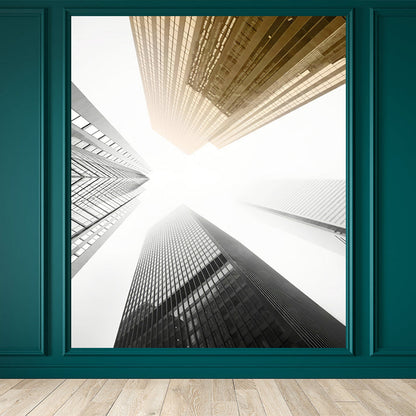Vivolux | Urban Cityscape Muurbehang Donkere Kleur Vochtbestendig Wanddecoratie für Zimmer