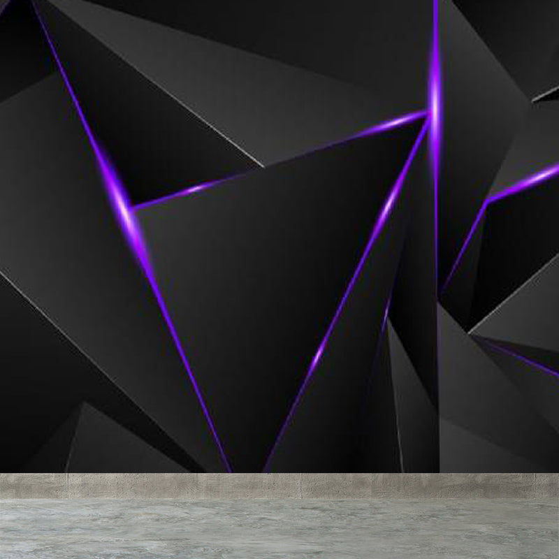 Vivolux | Geometrische Driehoek Muurpapier Muurschildering Moderne Niet-Geweven Katoenen Wandbekleding voor Woonkamer