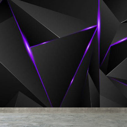 Vivolux | Geometrische Driehoek Muurpapier Muurschildering Moderne Niet-Geweven Katoenen Wandbekleding voor Woonkamer