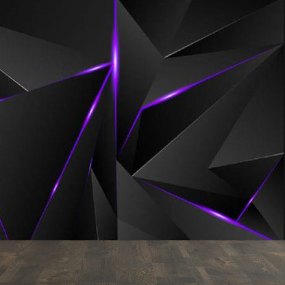 Vivolux | Geometrische Driehoek Muurpapier Muurschildering Moderne Niet-Geweven Katoenen Wandbekleding voor Woonkamer