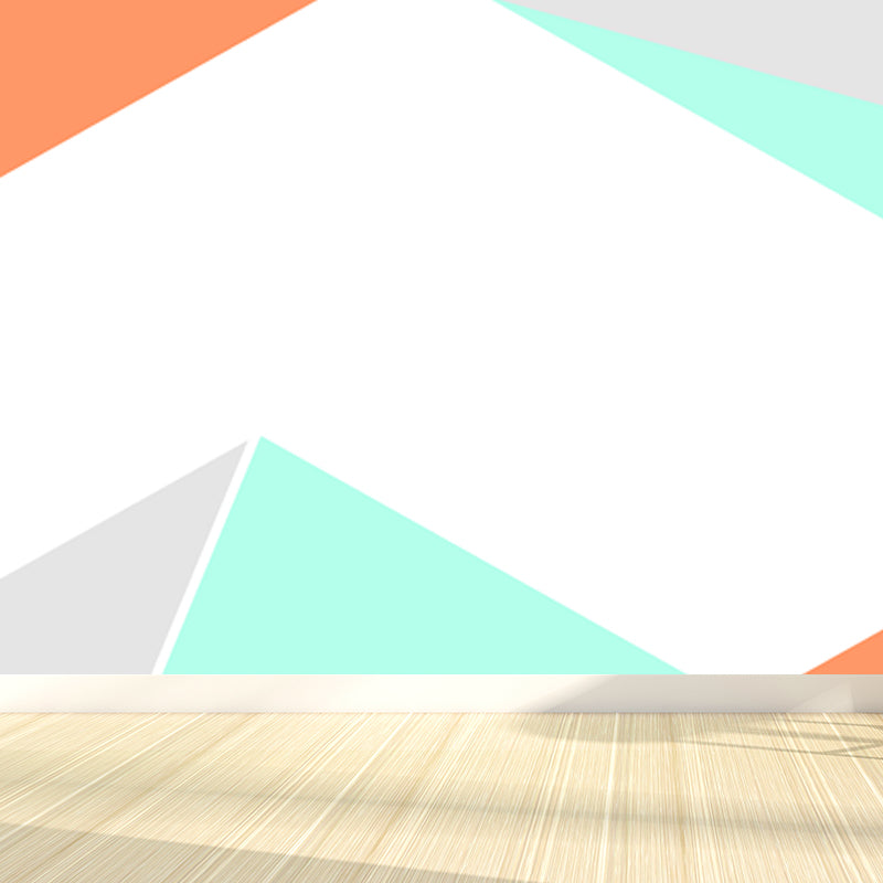 Vivolux | Geometrische Driehoek Muurpapier Muurschildering Moderne Niet-Geweven Katoenen Wandbekleding voor Woonkamer