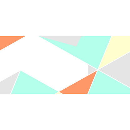 Vivolux | Geometrische Driehoek Muurpapier Muurschildering Moderne Niet-Geweven Katoenen Wandbekleding voor Woonkamer