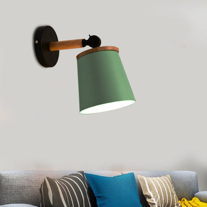 Vivolux | Einzelne Licht-Trapez-Wandlampe drehbar Macaron Loft Metall Wandlampe für Nachttisch