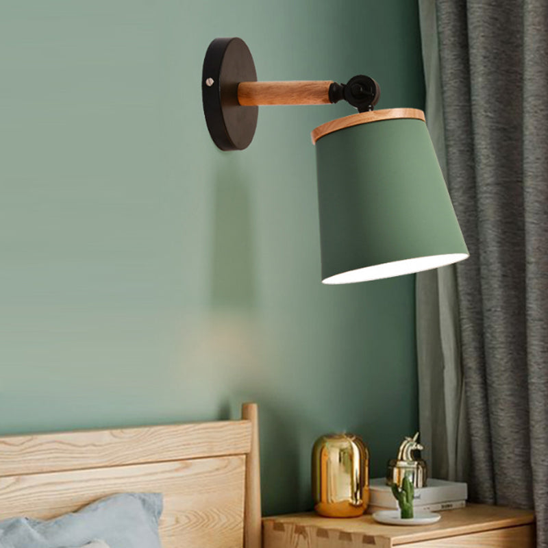 Vivolux | Einzelne Licht-Trapez-Wandlampe drehbar Macaron Loft Metall Wandlampe für Nachttisch