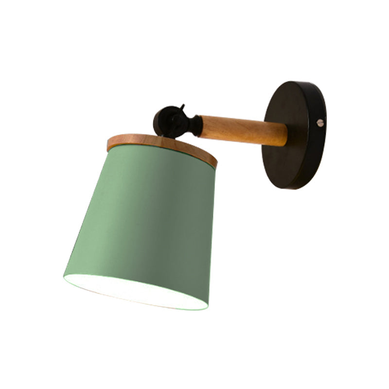 Vivolux | Einzelne Licht-Trapez-Wandlampe drehbar Macaron Loft Metall Wandlampe für Nachttisch