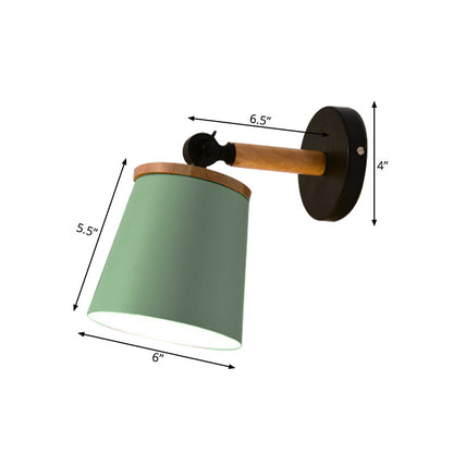 Vivolux | Einzelne Licht-Trapez-Wandlampe drehbar Macaron Loft Metall Wandlampe für Nachttisch