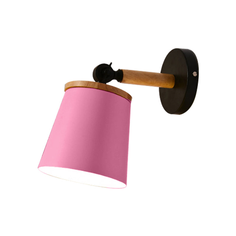 Vivolux | Einzelne Licht-Trapez-Wandlampe drehbar Macaron Loft Metall Wandlampe für Nachttisch