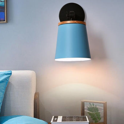 Vivolux | Einzelne Licht-Trapez-Wandlampe drehbar Macaron Loft Metall Wandlampe für Nachttisch