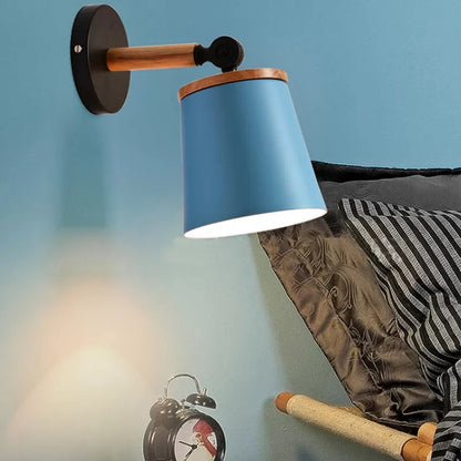 Vivolux | Einzelne Licht-Trapez-Wandlampe drehbar Macaron Loft Metall Wandlampe für Nachttisch