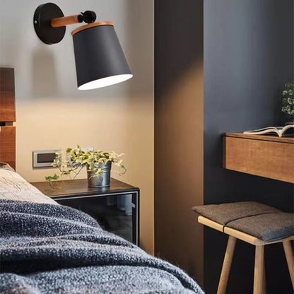 Vivolux | Einzelne Licht-Trapez-Wandlampe drehbar Macaron Loft Metall Wandlampe für Nachttisch