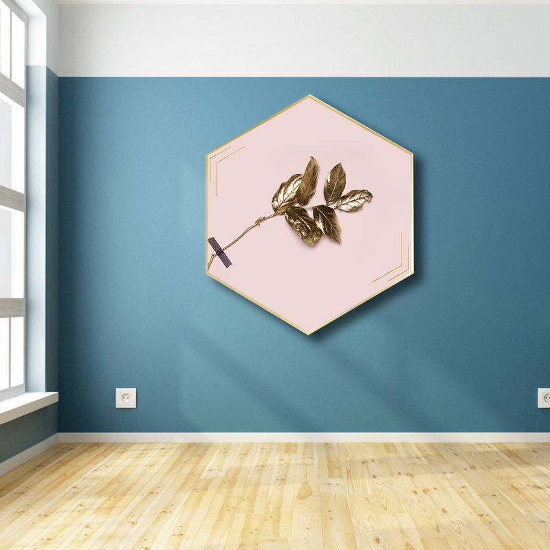 Vivolux | Leinwand Pastellfarbe Malerei Nordische Plattenblätter Wandkunst Druck, Multiple Größen