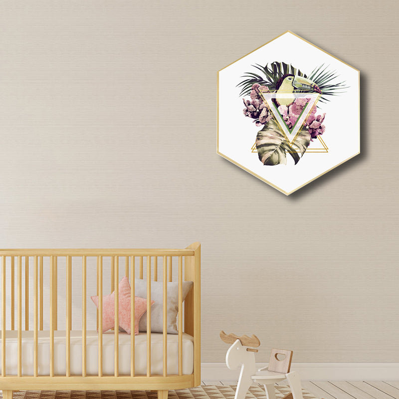 Vivolux | Leinwand Pastellfarbe Malerei Nordische Plattenblätter Wandkunst Druck, Multiple Größen