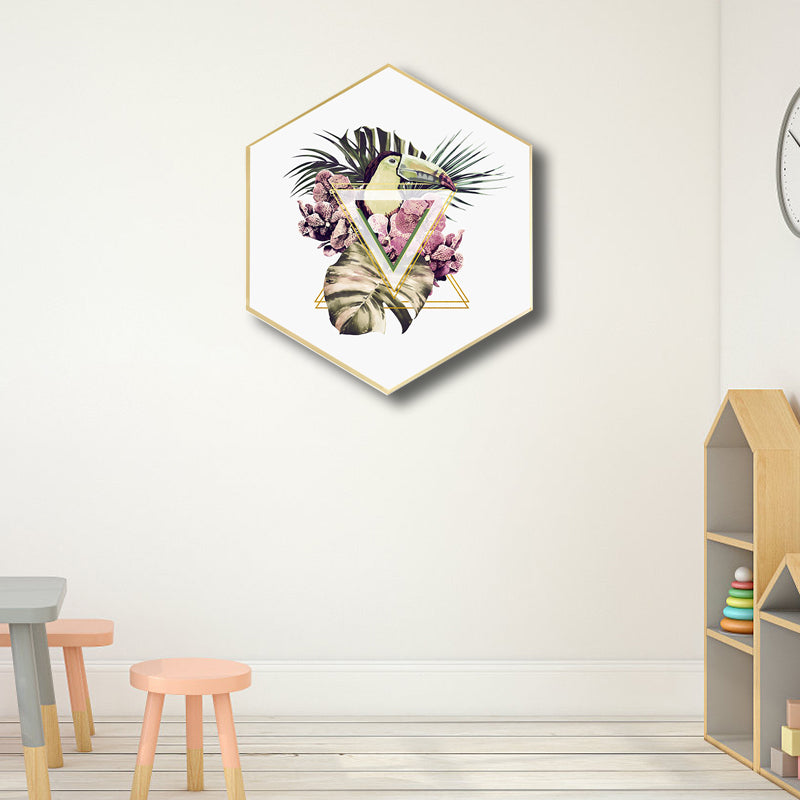 Vivolux | Leinwand Pastellfarbe Malerei Nordische Plattenblätter Wandkunst Druck, Multiple Größen