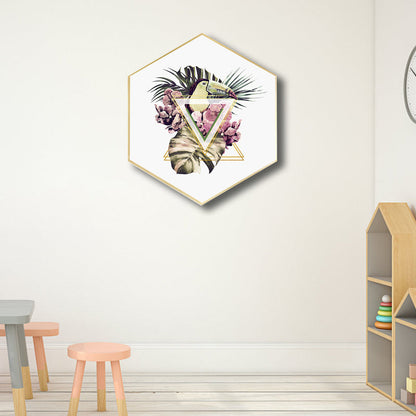 Vivolux | Leinwand Pastellfarbe Malerei Nordische Plattenblätter Wandkunst Druck, Multiple Größen