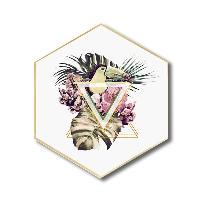 Vivolux | Leinwand Pastellfarbe Malerei Nordische Plattenblätter Wandkunst Druck, Multiple Größen