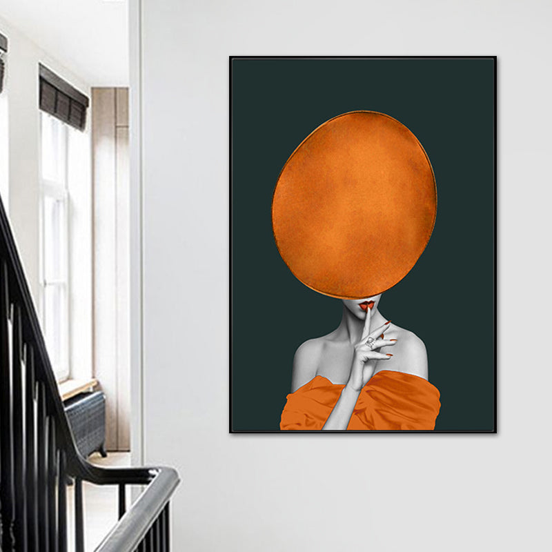 Vivolux | Zachte Kleur Stijlvolle Meisje Canvas Hedendaagse Gestructureerde Muurdecoratie voor Woonkamer