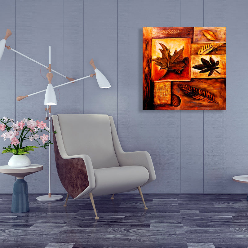 Vivolux | Weiche Farbige Botanische Muster Malerei Texturierte Wandkunst Dekor für das Schlafzimmer, Mehrere Größen