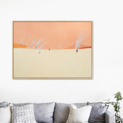 Vivolux | Vast Snow Land Malerei Leinwand Kinderzimmer Landschaft Wandkunst Dekor in Pastellfarbe