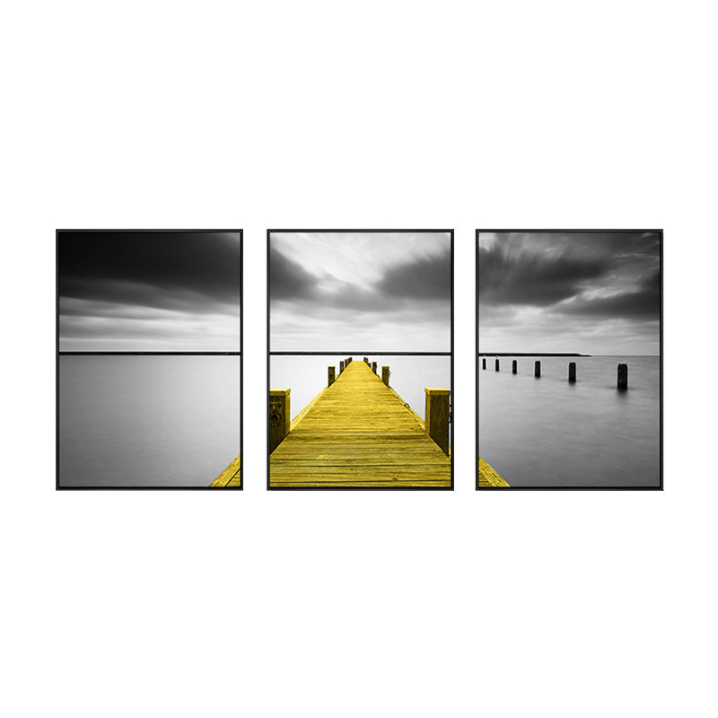 Vivolux | Zachte Kleuren Natuurlandschap Schilderij Multi-Piece Kunstprint voor Slaapkamer, Set van Drie