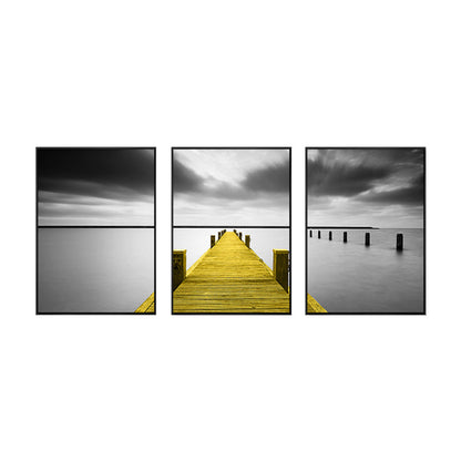 Vivolux | Zachte Kleuren Natuurlandschap Schilderij Multi-Piece Kunstprint voor Slaapkamer, Set van Drie