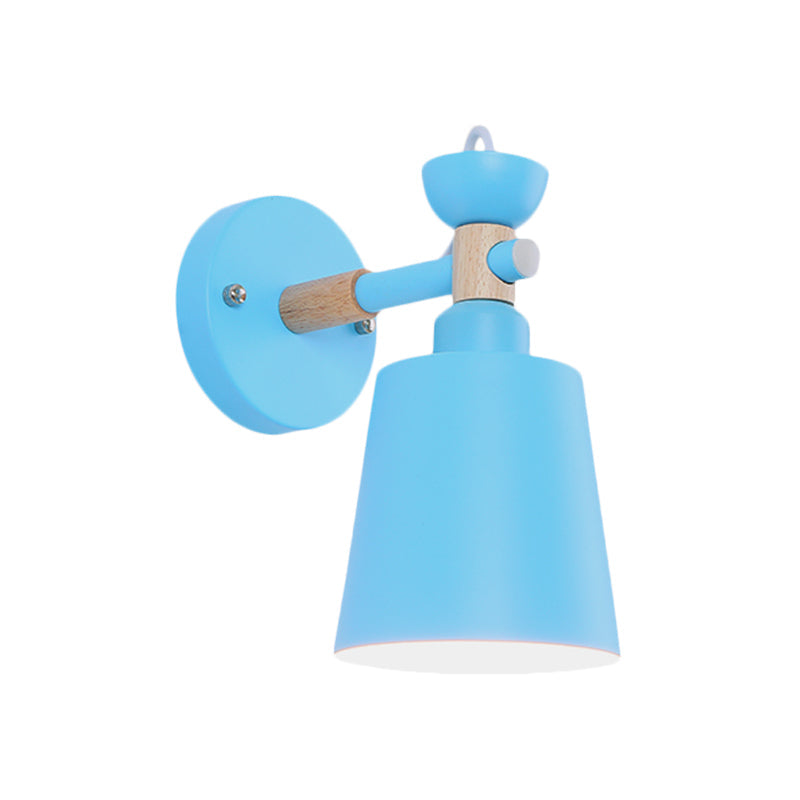 Vivolux | Draaibare Noordse Stijl Wandlamp met Emmer Eén Licht Metaal Wandlamp voor Volwassen Slaapkamer