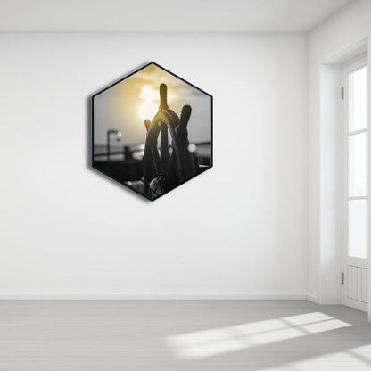 Vivolux | Stilleven Patroon Schilderij Pastel Kleur Hedendaagse Muurkunst Print voor Eetkamer
