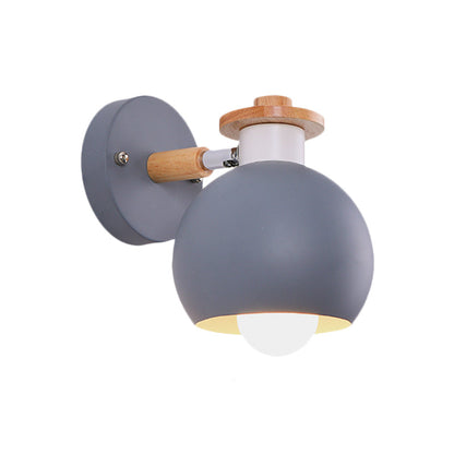 Vivolux | Einzelne lichtkugelförmige wandlampe nordisches metall wandleuchtenlicht für kindergarten kinderzimmer